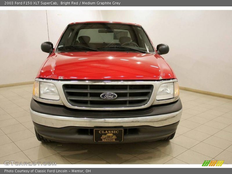Bright Red / Medium Graphite Grey 2003 Ford F150 XLT SuperCab