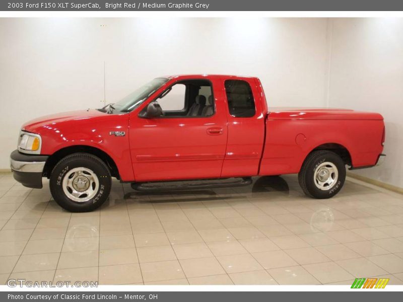 Bright Red / Medium Graphite Grey 2003 Ford F150 XLT SuperCab