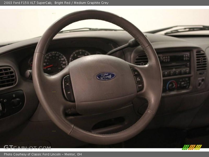 Bright Red / Medium Graphite Grey 2003 Ford F150 XLT SuperCab