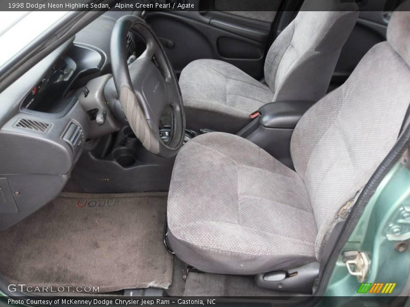 Alpine Green Pearl / Agate 1998 Dodge Neon Highline Sedan