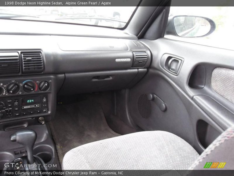 Alpine Green Pearl / Agate 1998 Dodge Neon Highline Sedan
