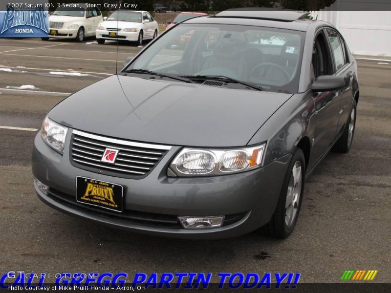 Storm Gray / Gray 2007 Saturn ION 3 Sedan
