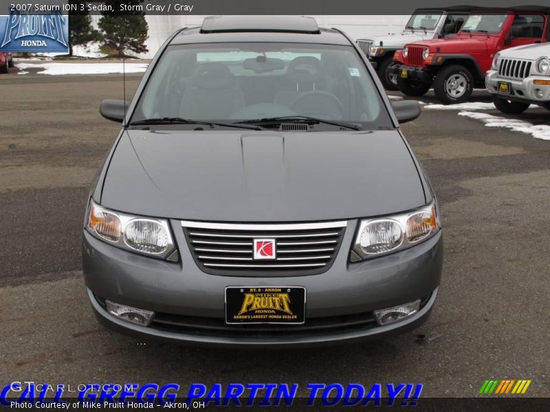 Storm Gray / Gray 2007 Saturn ION 3 Sedan
