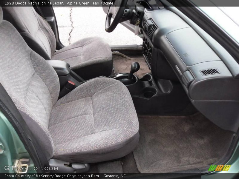 Alpine Green Pearl / Agate 1998 Dodge Neon Highline Sedan
