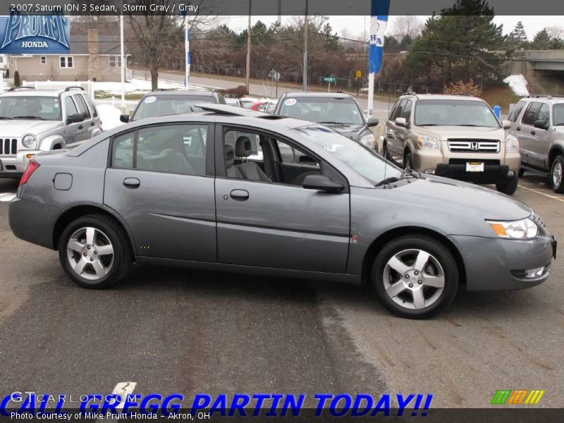Storm Gray / Gray 2007 Saturn ION 3 Sedan