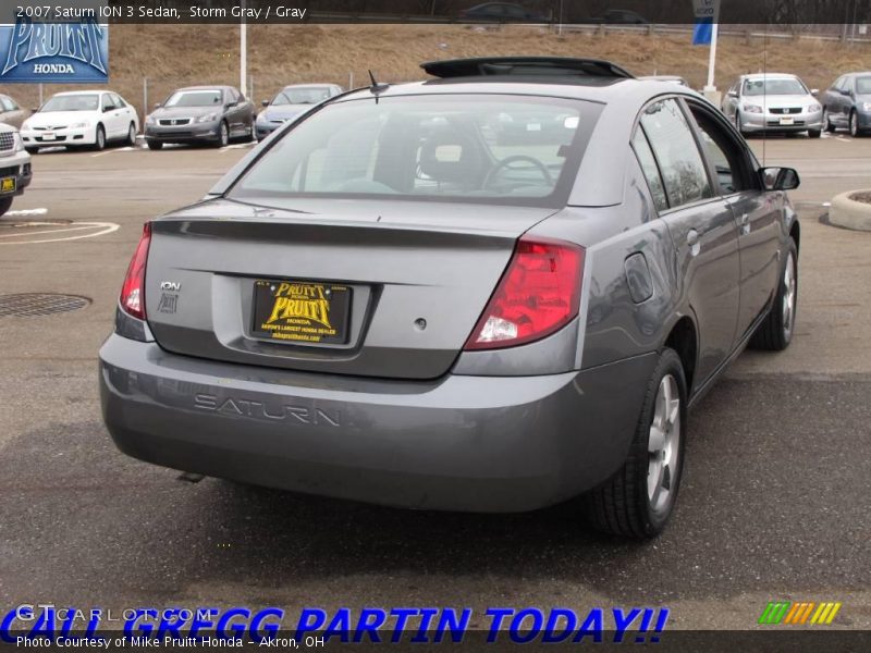 Storm Gray / Gray 2007 Saturn ION 3 Sedan