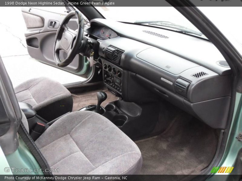 Alpine Green Pearl / Agate 1998 Dodge Neon Highline Sedan