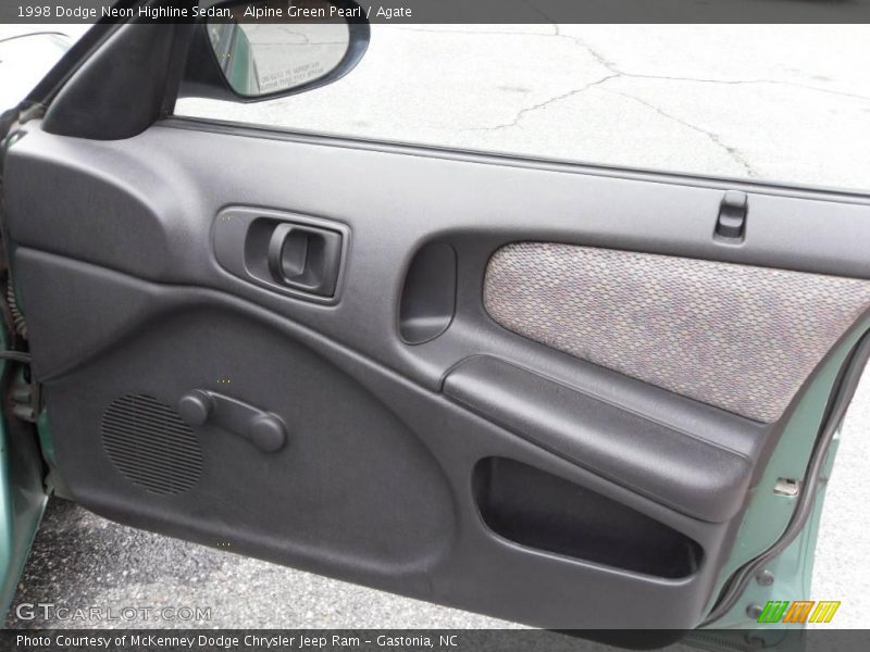 Alpine Green Pearl / Agate 1998 Dodge Neon Highline Sedan