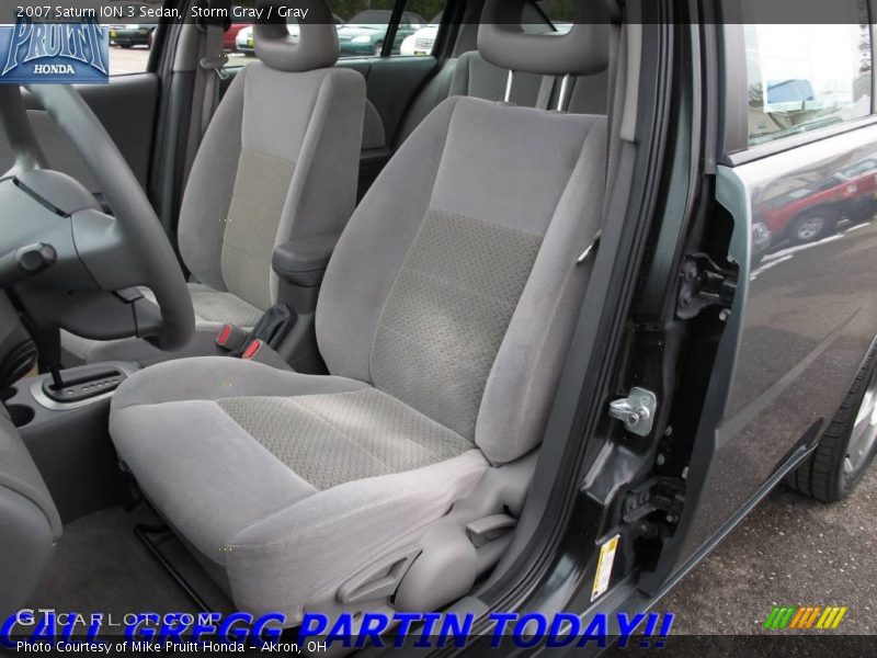 Storm Gray / Gray 2007 Saturn ION 3 Sedan