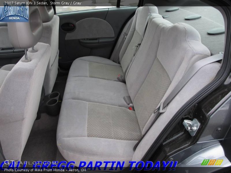 Storm Gray / Gray 2007 Saturn ION 3 Sedan