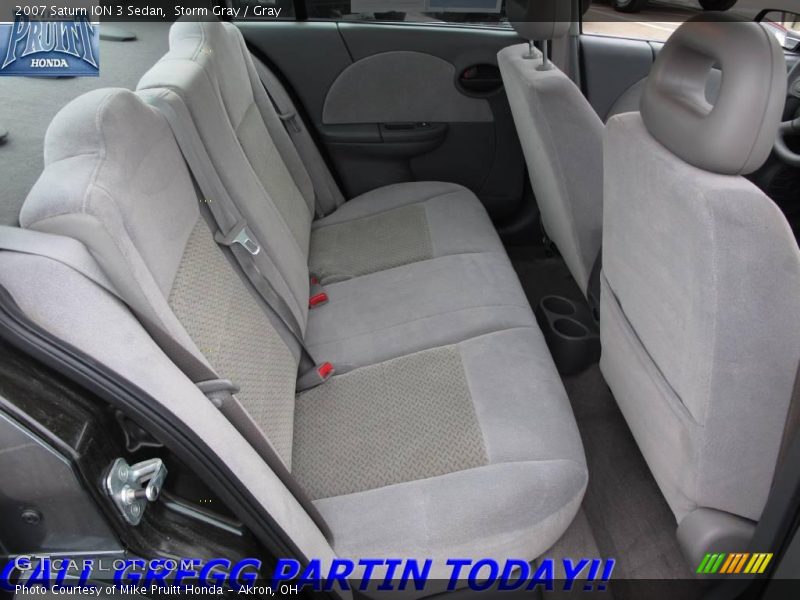 Storm Gray / Gray 2007 Saturn ION 3 Sedan