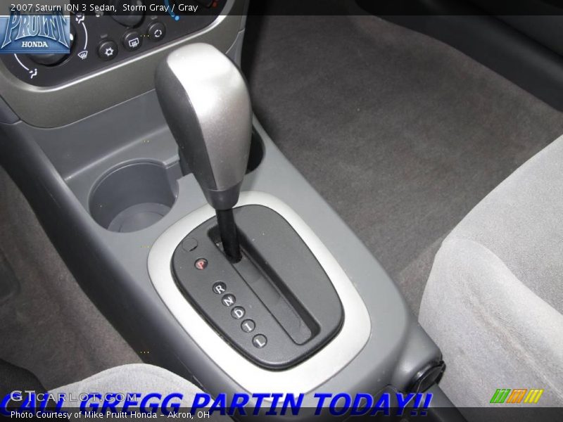 Storm Gray / Gray 2007 Saturn ION 3 Sedan