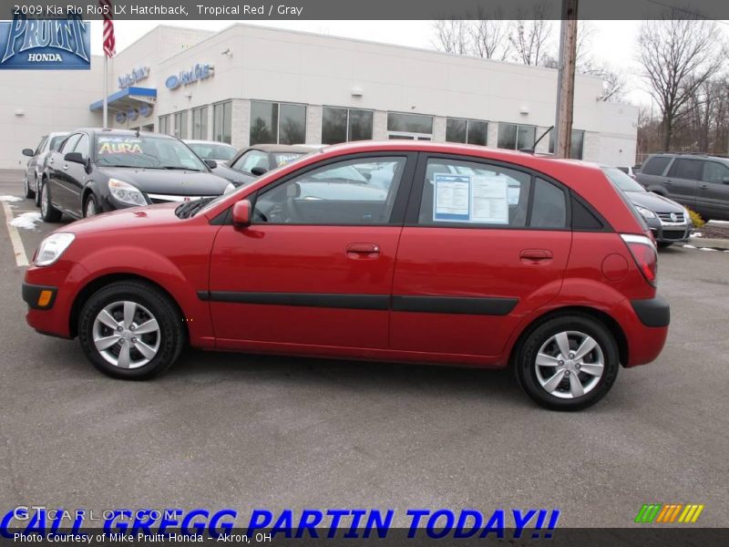 Tropical Red / Gray 2009 Kia Rio Rio5 LX Hatchback