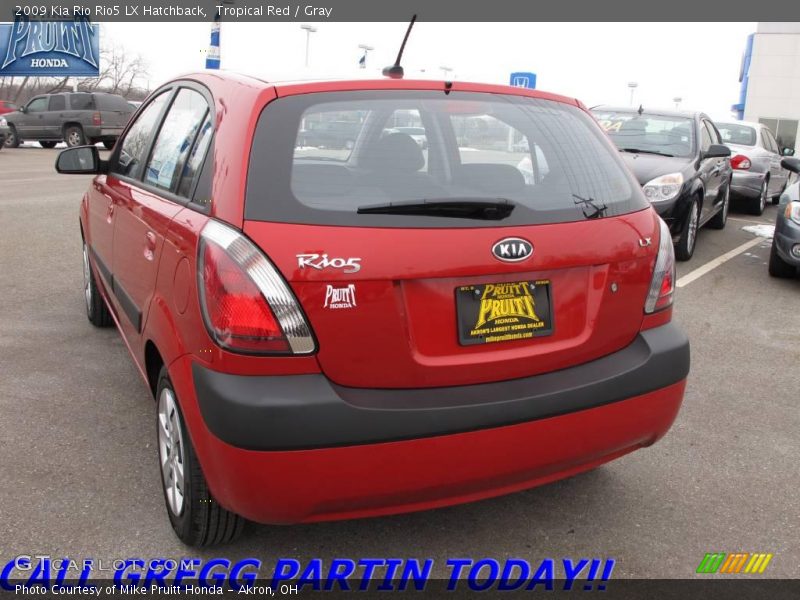 Tropical Red / Gray 2009 Kia Rio Rio5 LX Hatchback