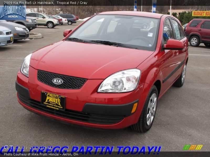 Tropical Red / Gray 2009 Kia Rio Rio5 LX Hatchback