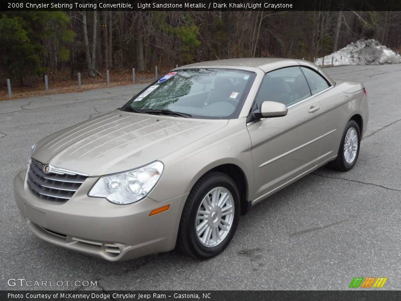 Light Sandstone Metallic / Dark Khaki/Light Graystone 2008 Chrysler Sebring Touring Convertible