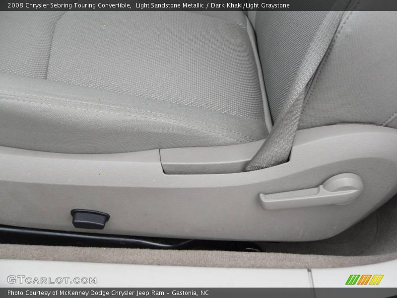 Light Sandstone Metallic / Dark Khaki/Light Graystone 2008 Chrysler Sebring Touring Convertible
