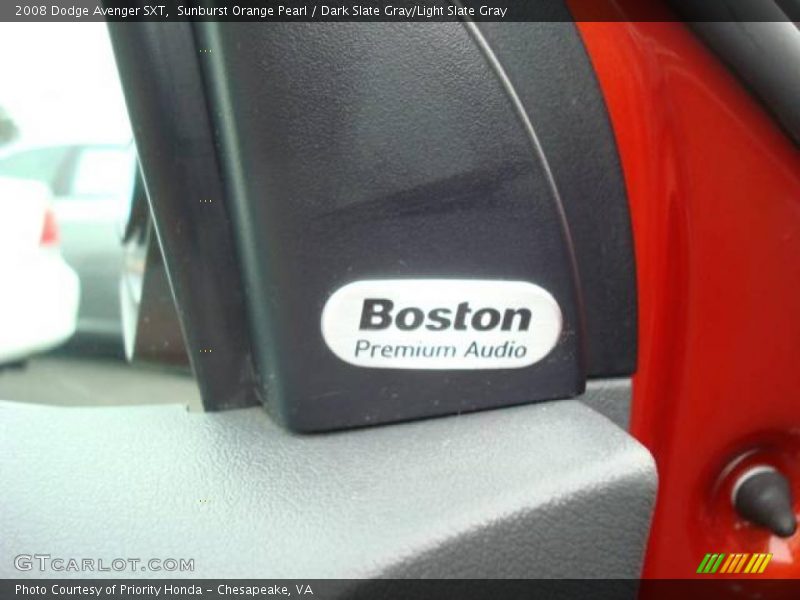Sunburst Orange Pearl / Dark Slate Gray/Light Slate Gray 2008 Dodge Avenger SXT