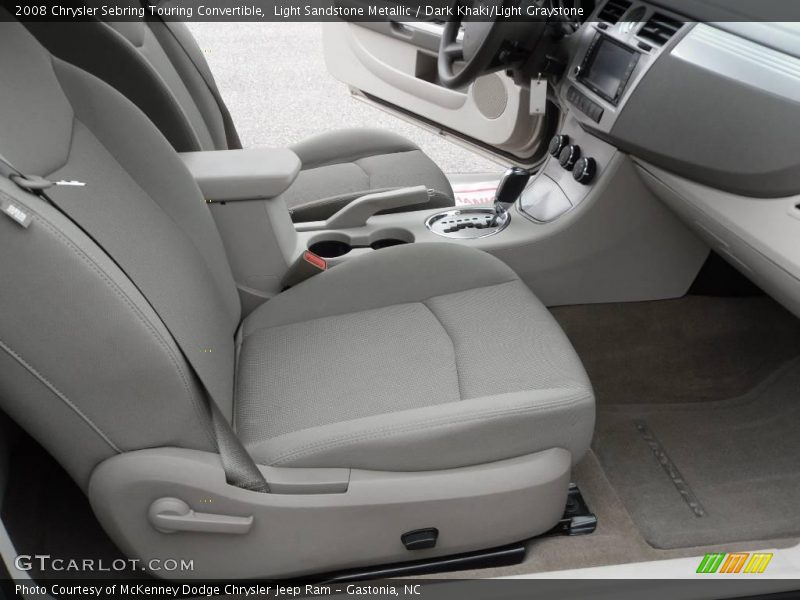 Light Sandstone Metallic / Dark Khaki/Light Graystone 2008 Chrysler Sebring Touring Convertible