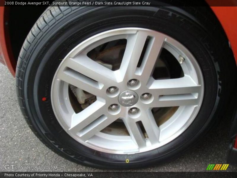 Sunburst Orange Pearl / Dark Slate Gray/Light Slate Gray 2008 Dodge Avenger SXT