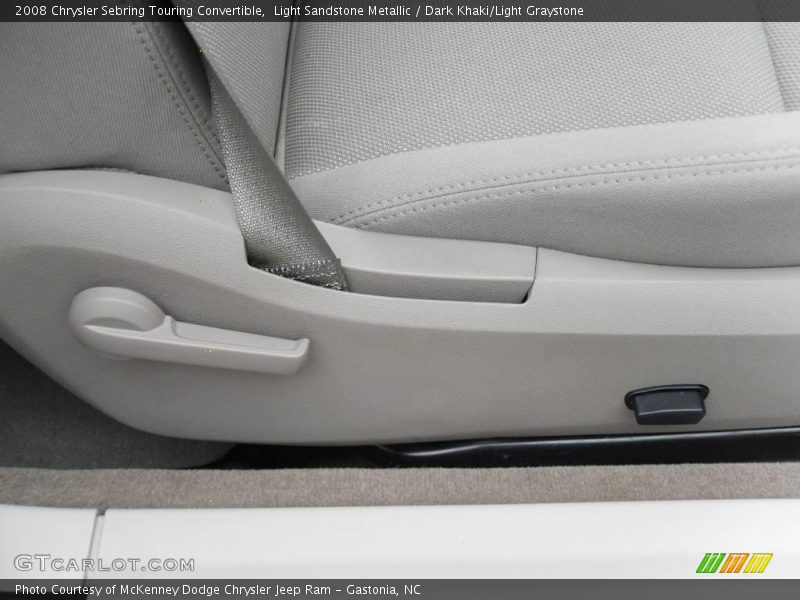Light Sandstone Metallic / Dark Khaki/Light Graystone 2008 Chrysler Sebring Touring Convertible