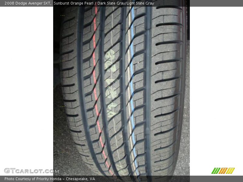 Sunburst Orange Pearl / Dark Slate Gray/Light Slate Gray 2008 Dodge Avenger SXT