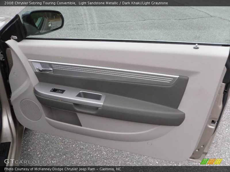 Light Sandstone Metallic / Dark Khaki/Light Graystone 2008 Chrysler Sebring Touring Convertible