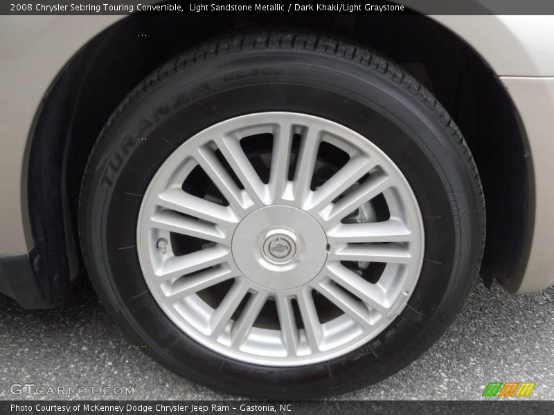 Light Sandstone Metallic / Dark Khaki/Light Graystone 2008 Chrysler Sebring Touring Convertible