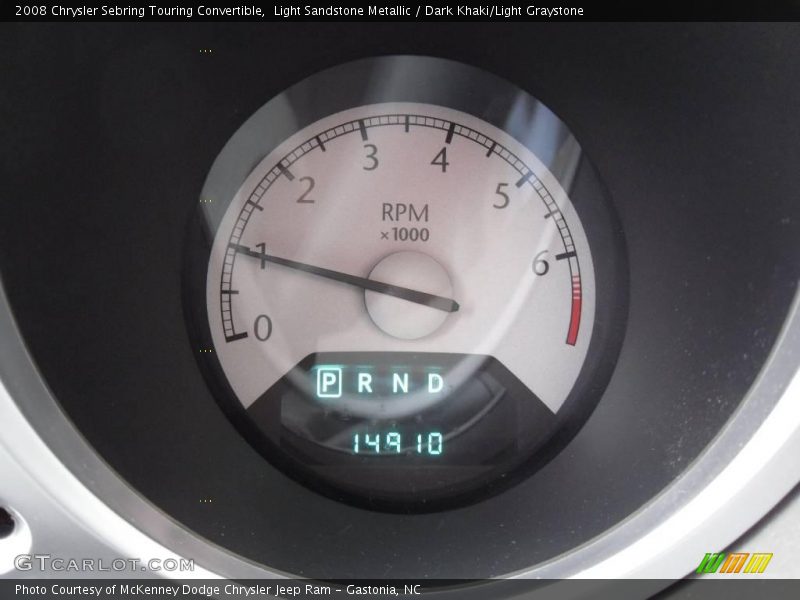 Light Sandstone Metallic / Dark Khaki/Light Graystone 2008 Chrysler Sebring Touring Convertible