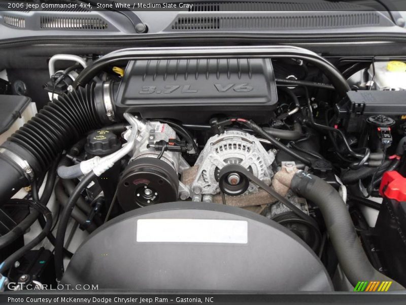 Stone White / Medium Slate Gray 2006 Jeep Commander 4x4