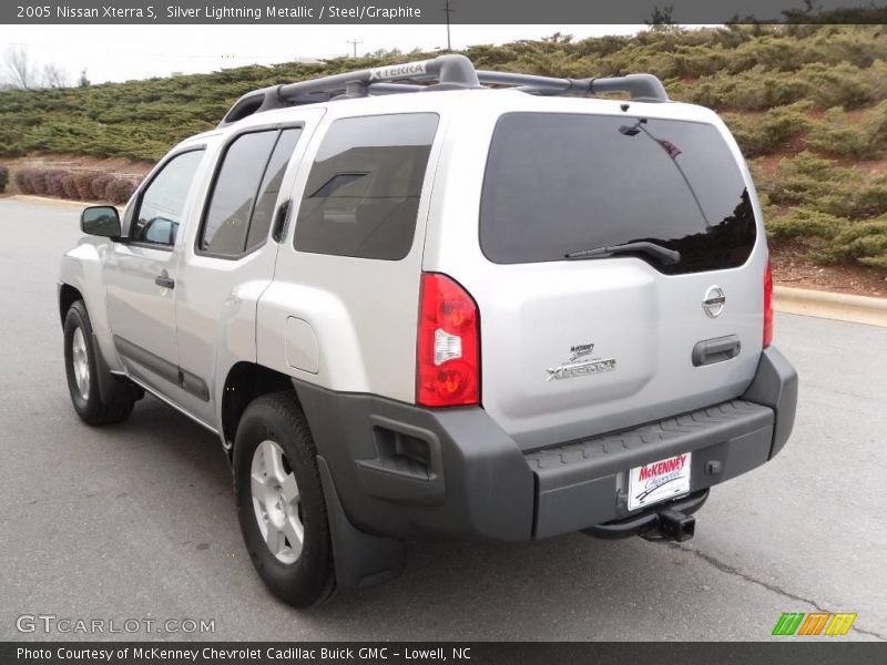 Silver Lightning Metallic / Steel/Graphite 2005 Nissan Xterra S