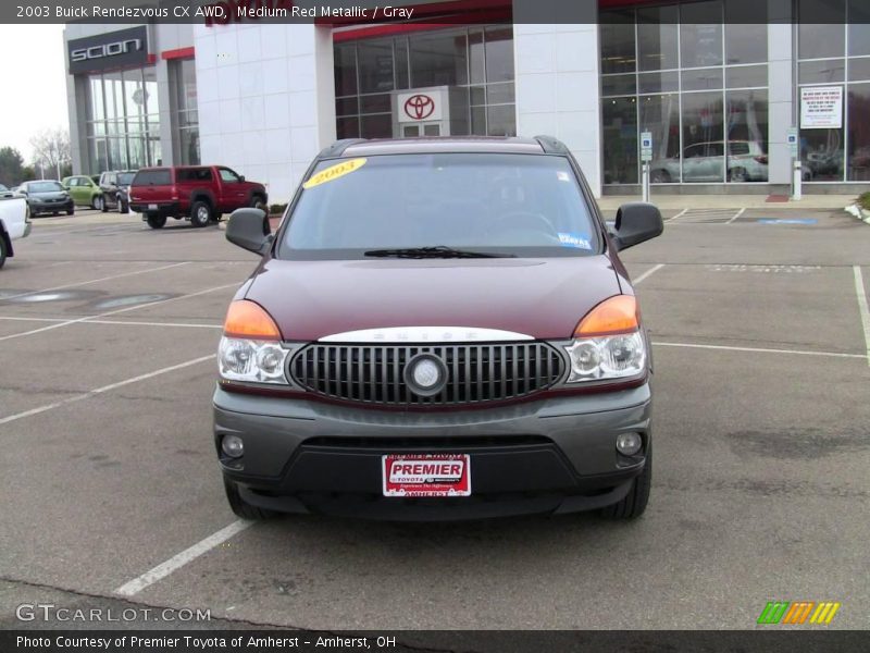 Medium Red Metallic / Gray 2003 Buick Rendezvous CX AWD