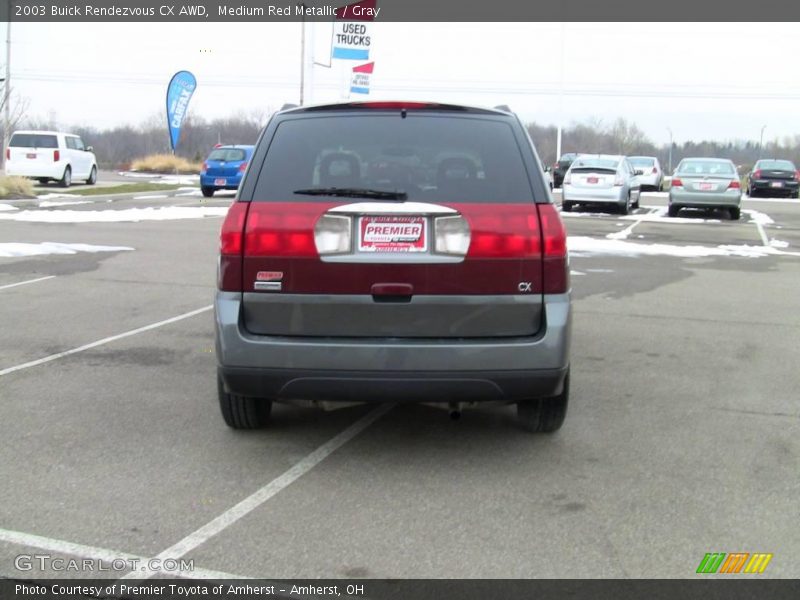 Medium Red Metallic / Gray 2003 Buick Rendezvous CX AWD