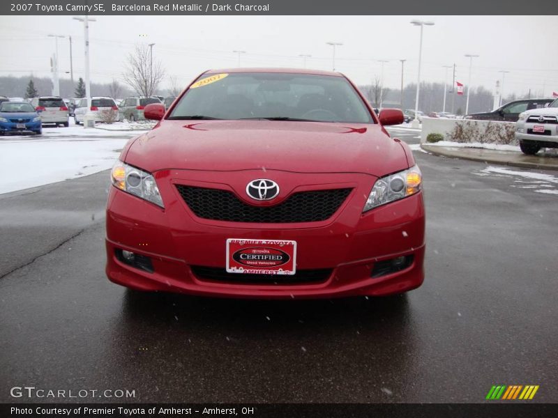 Barcelona Red Metallic / Dark Charcoal 2007 Toyota Camry SE