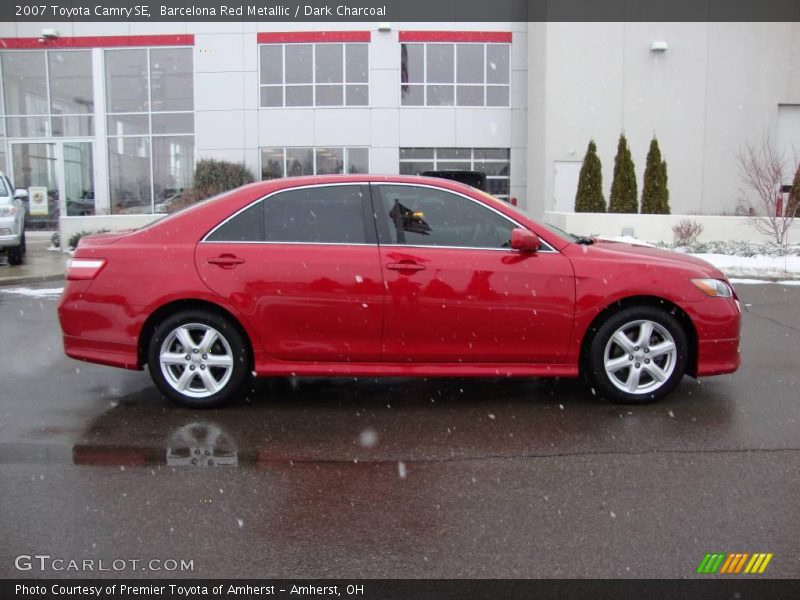 Barcelona Red Metallic / Dark Charcoal 2007 Toyota Camry SE
