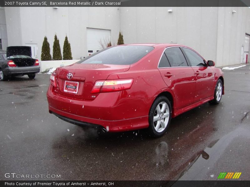 Barcelona Red Metallic / Dark Charcoal 2007 Toyota Camry SE