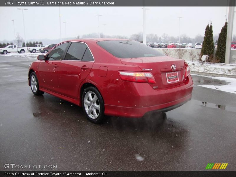 Barcelona Red Metallic / Dark Charcoal 2007 Toyota Camry SE