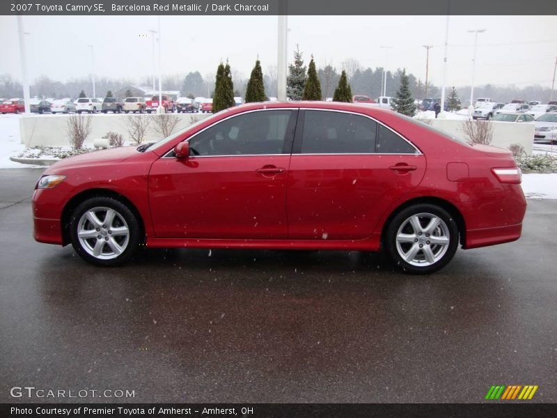 Barcelona Red Metallic / Dark Charcoal 2007 Toyota Camry SE