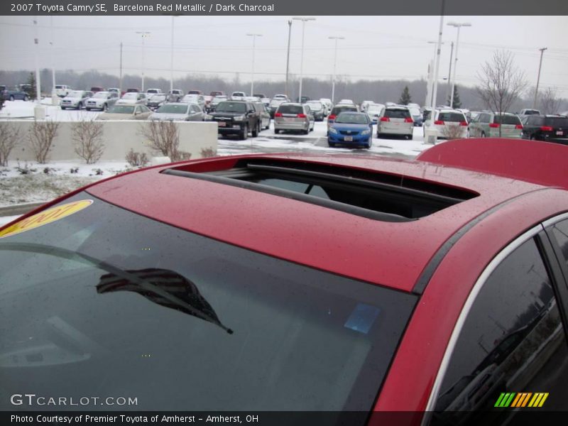 Barcelona Red Metallic / Dark Charcoal 2007 Toyota Camry SE