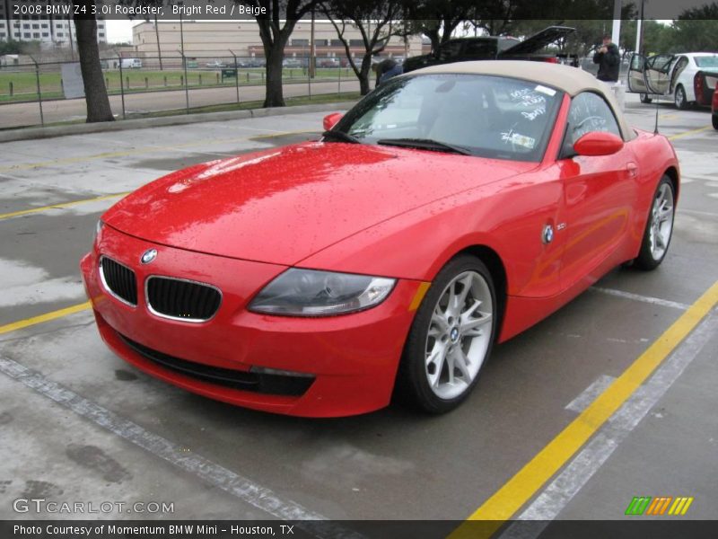 Bright Red / Beige 2008 BMW Z4 3.0i Roadster