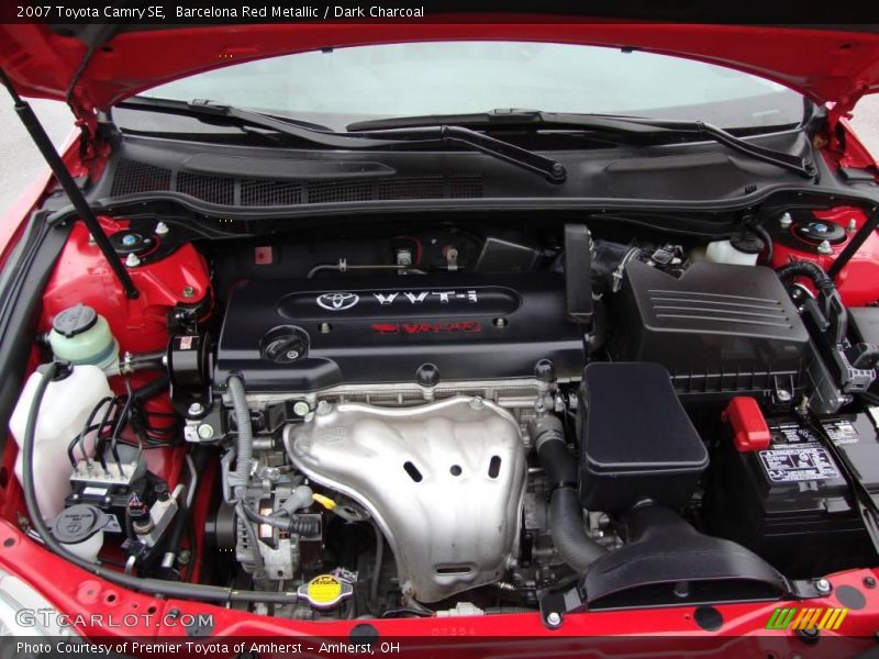 Barcelona Red Metallic / Dark Charcoal 2007 Toyota Camry SE