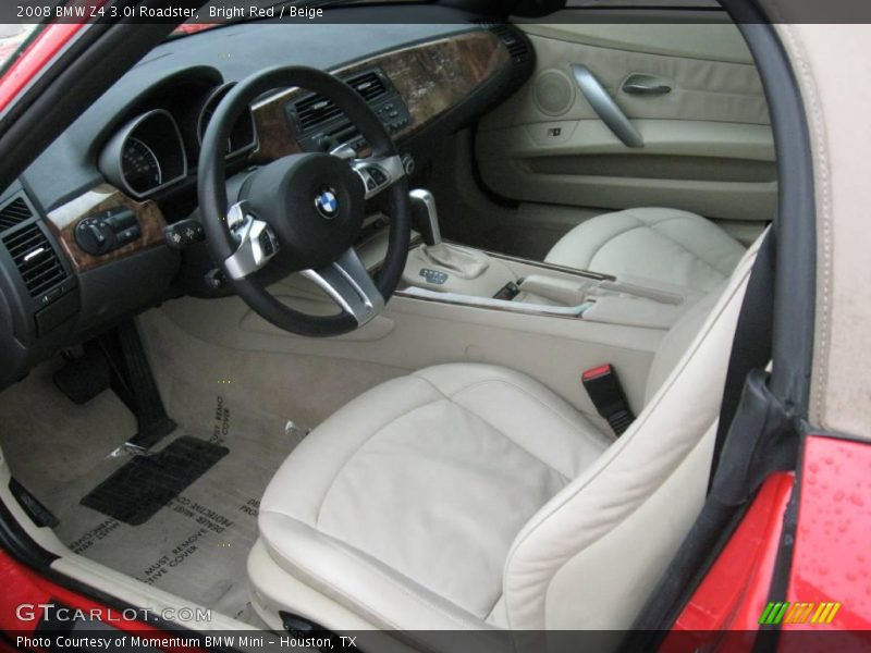 Bright Red / Beige 2008 BMW Z4 3.0i Roadster