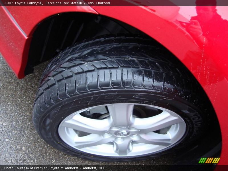Barcelona Red Metallic / Dark Charcoal 2007 Toyota Camry SE