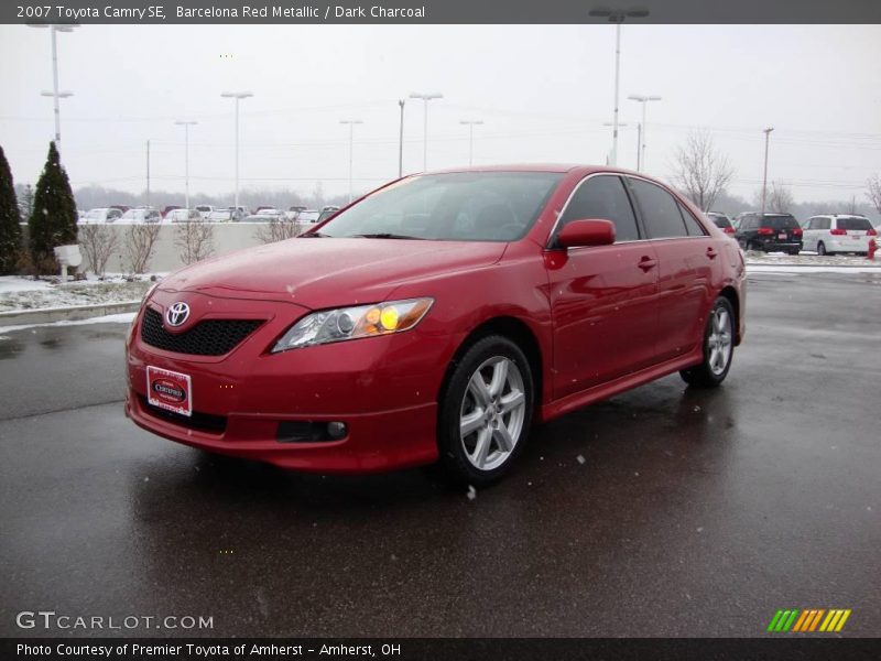Barcelona Red Metallic / Dark Charcoal 2007 Toyota Camry SE