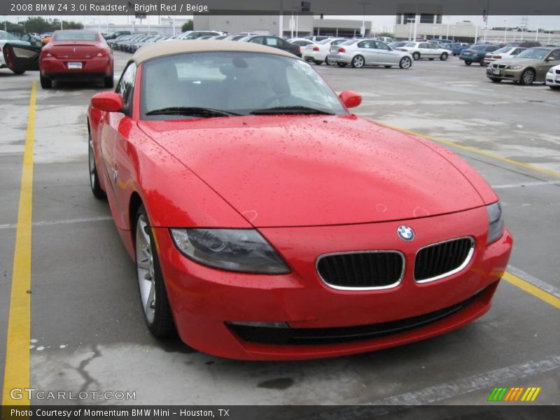 Bright Red / Beige 2008 BMW Z4 3.0i Roadster