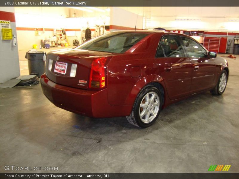 Garnet Red / Ebony 2003 Cadillac CTS Sedan