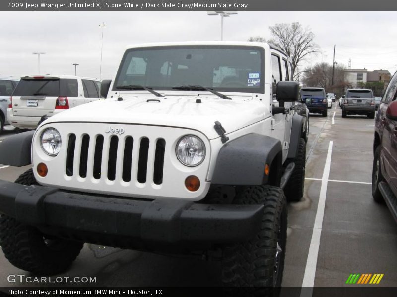 Stone White / Dark Slate Gray/Medium Slate Gray 2009 Jeep Wrangler Unlimited X
