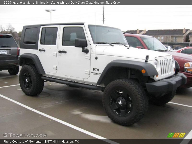 Stone White / Dark Slate Gray/Medium Slate Gray 2009 Jeep Wrangler Unlimited X