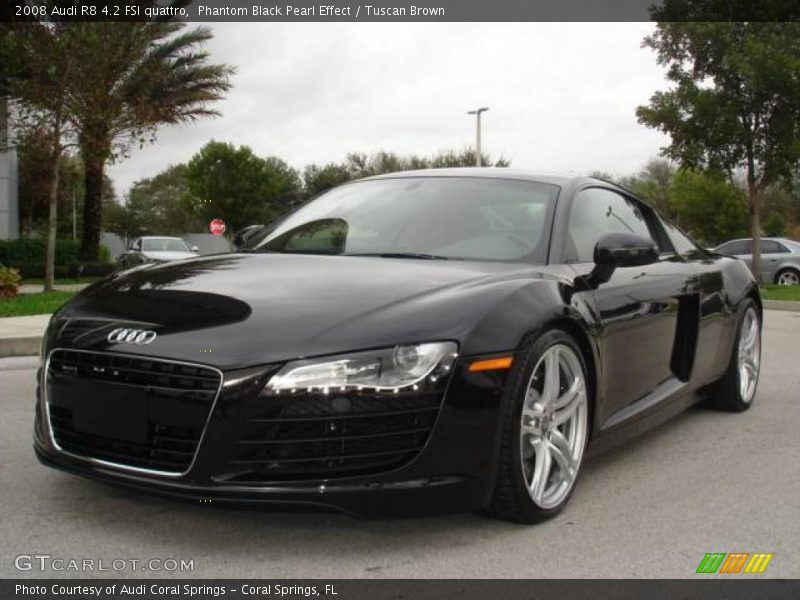 Phantom Black Pearl Effect / Tuscan Brown 2008 Audi R8 4.2 FSI quattro