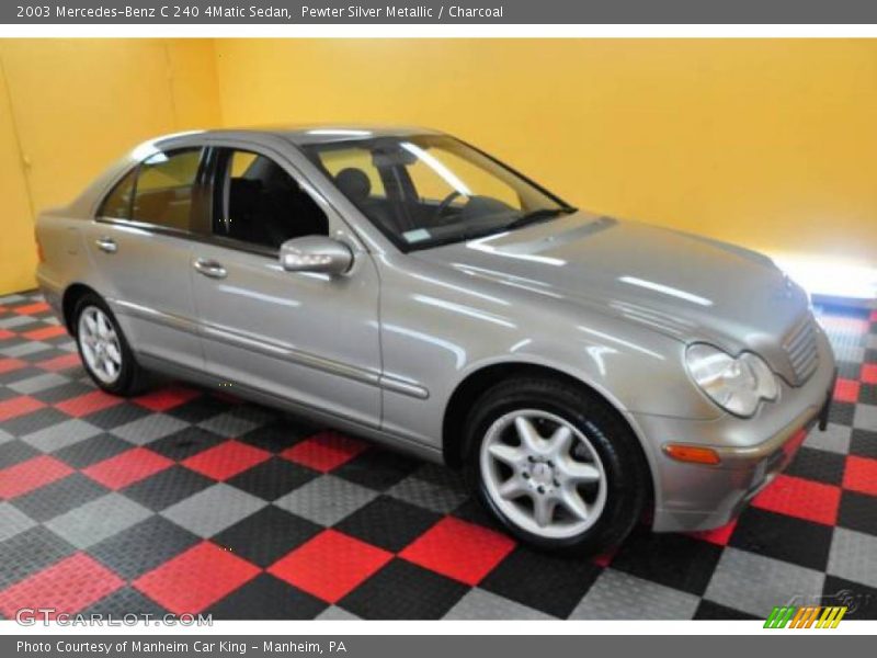 Pewter Silver Metallic / Charcoal 2003 Mercedes-Benz C 240 4Matic Sedan